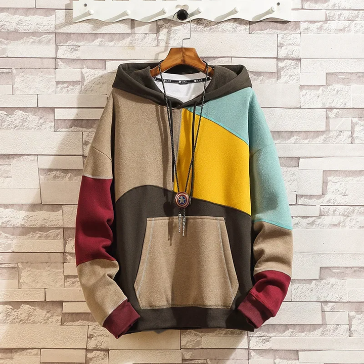 PULS PATCHWORK-HOODIE