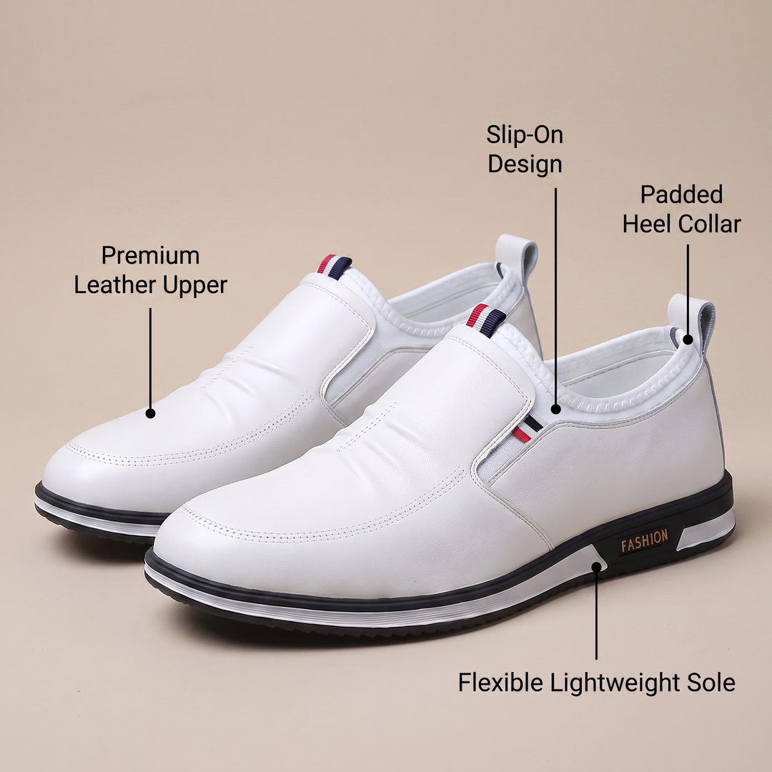 LIAM LÄDER SLIP-ON SNEAKERS