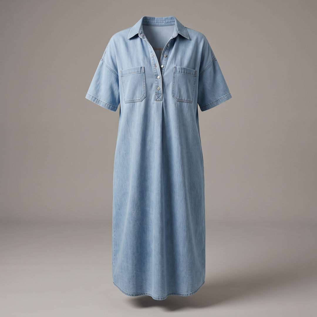 ROXLEY FICKAD JEANSSKJORTAKLÄNNING