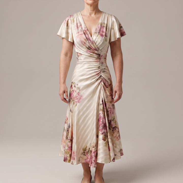 SATIN ELEGANCE MIDIKLÄNNING