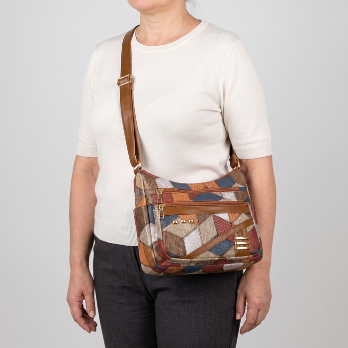 SOLARA PATCHWORK-AXELVÄSKA